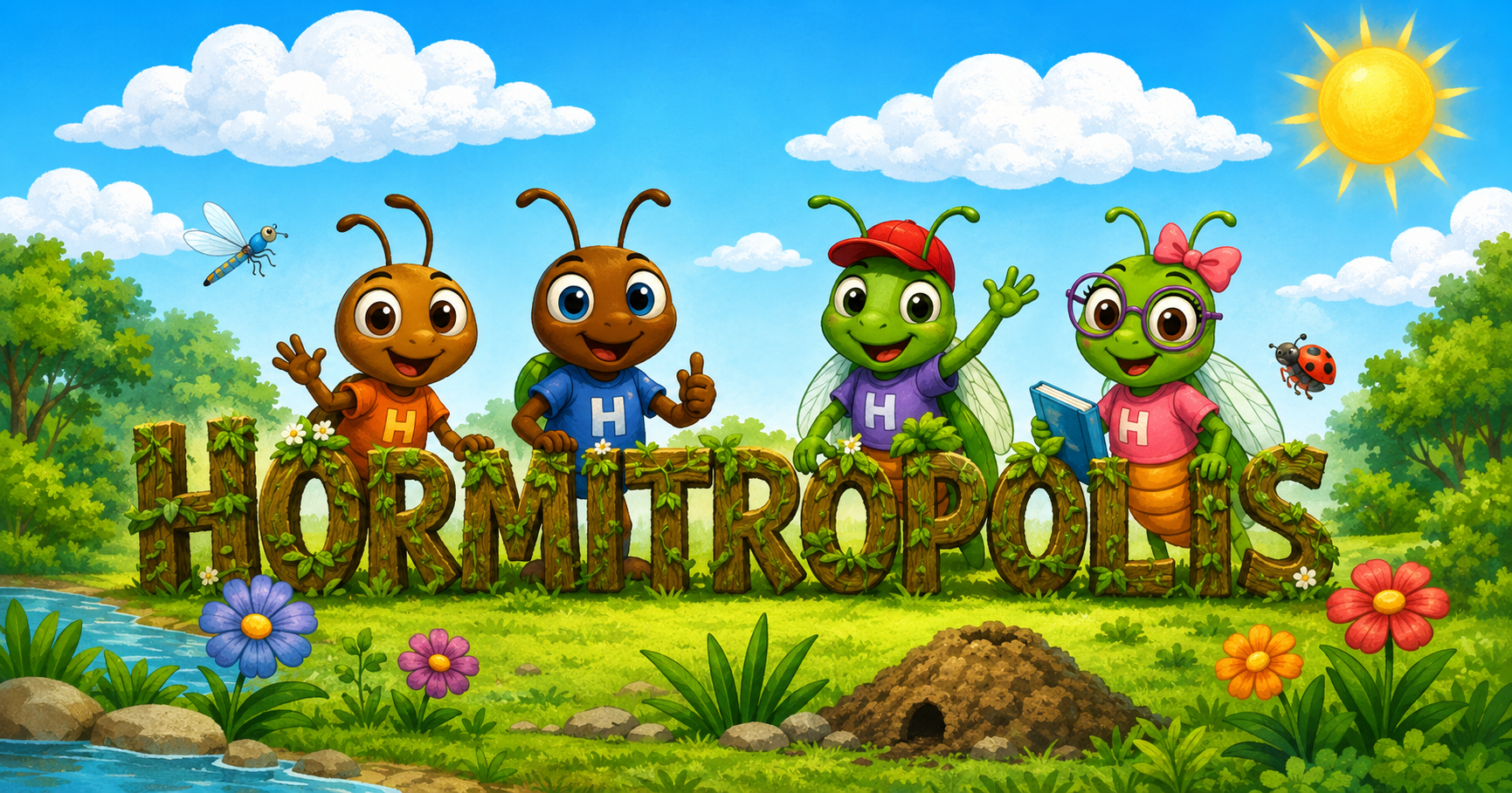 Ohm, Ori, Ciar y Cari en el universo de Hormitrópolis